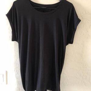 Topshop Black Tie Back T Size 6
